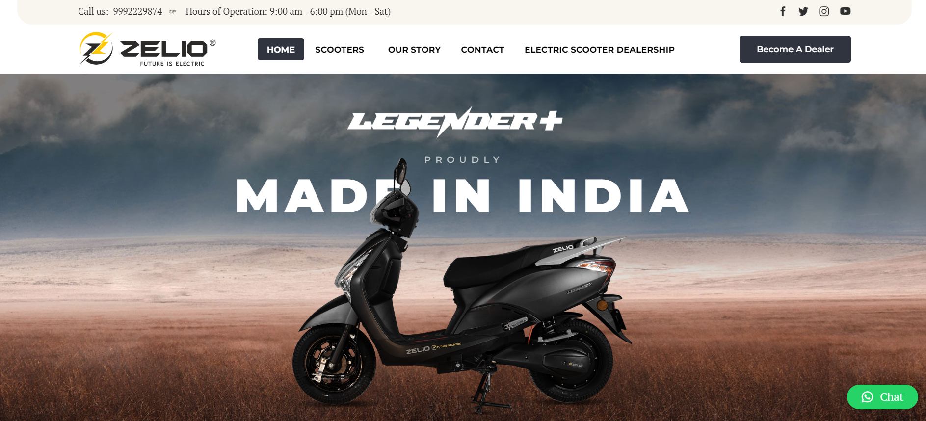 Zelio Electric Scooters Web